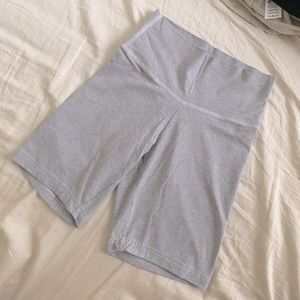 Teayou light grey biker shorts
